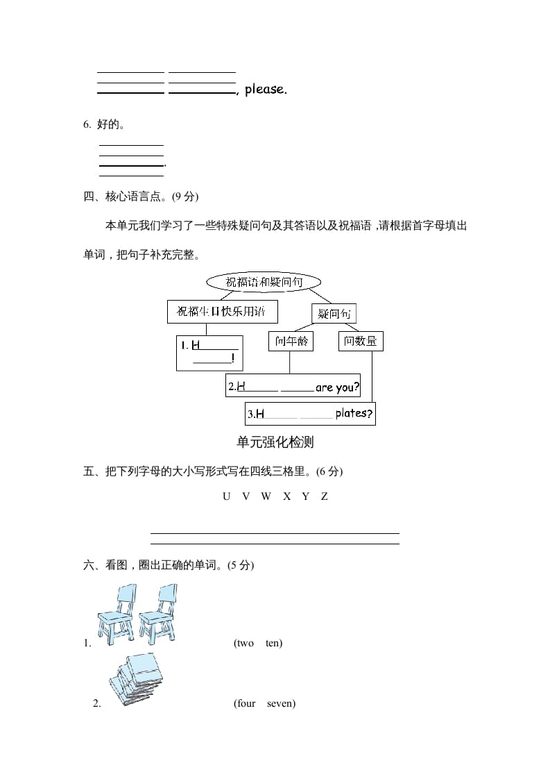 图片[2]-三年级英语上册Unit6单元知识梳理卷（人教PEP）-学习资料站