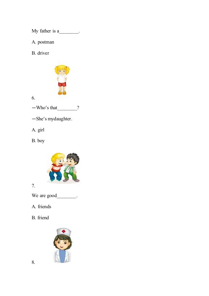 图片[2]-四年级英语上册Lesson6课时达标（精通版四上）（人教版一起点）-学习资料站