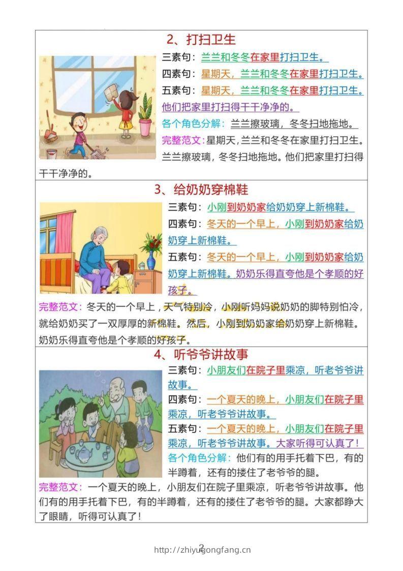 图片[2]-15_【看图写话】句式专项训练-学习资料站