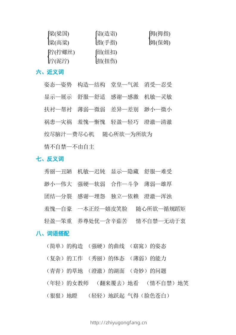 图片[2]-五年级语文下册第八单元单元知识小结（部编版）-学习资料站