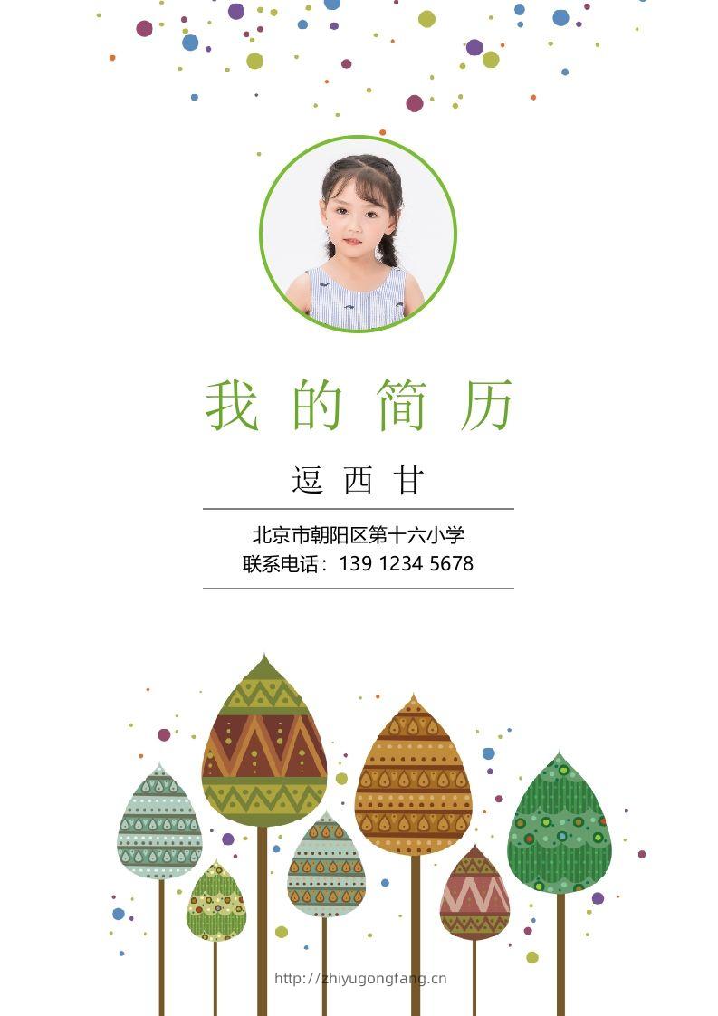 精选-小升初简历29-学习资料站