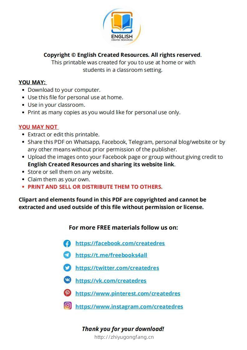 图片[2]-【英语】SpaceColoringBookCopyright2021EnglishCreatedResources-学习资料站