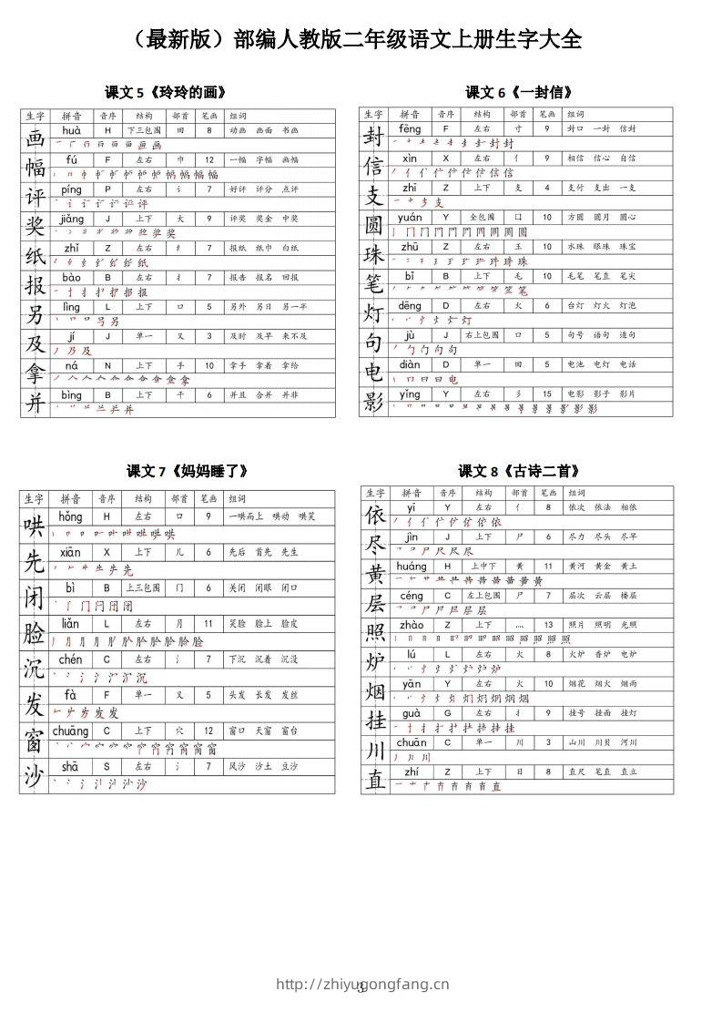 图片[3]-【二上语文】最最最新款二上课本生字大全-学习资料站