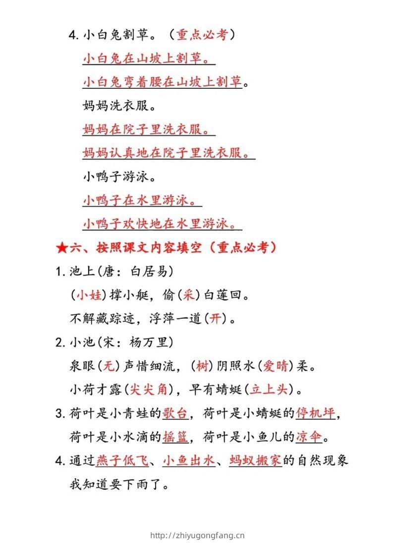 图片[3]-一下语文第六单元考点汇总-学习资料站