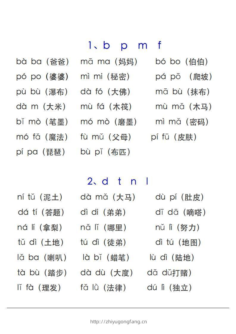 图片[2]-【拼音】拼音表与拼音拼读大全(1)-学习资料站