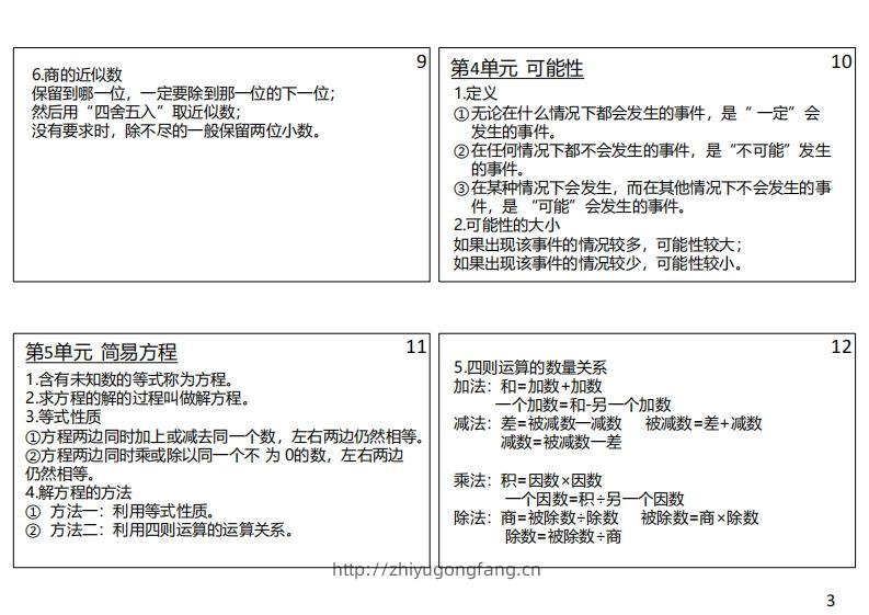 图片[3]-【人教五年级】数学上册必背笔记-学习资料站
