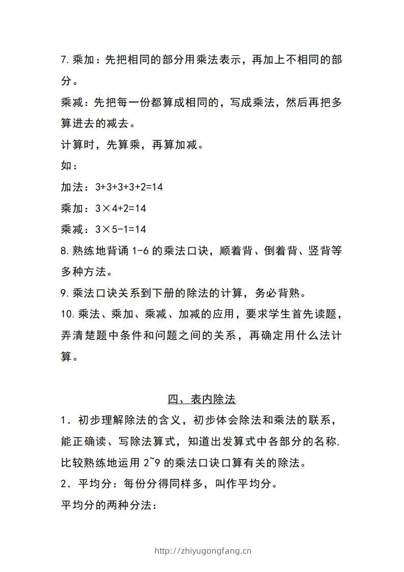 图片[3]-二上苏教数学知识点重点汇总-学习资料站