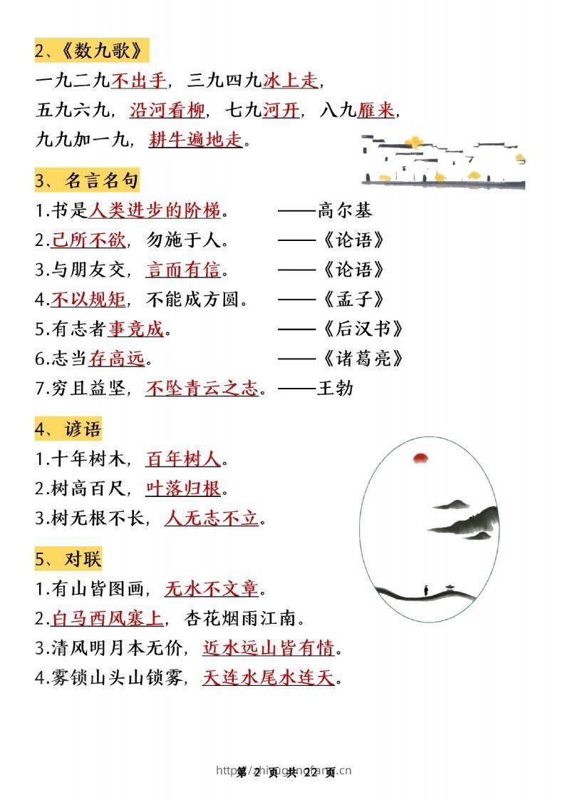 图片[2]-二年级上册语文期末知识点归纳汇总(1)-学习资料站