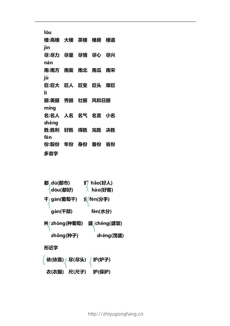 图片[2]-二上语文第四单元知识重点-学习资料站
