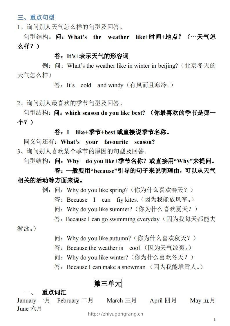 图片[3]-五年级英语下册素材-单词、短语、句型期末重点知识归纳（人教PEP版）-学习资料站