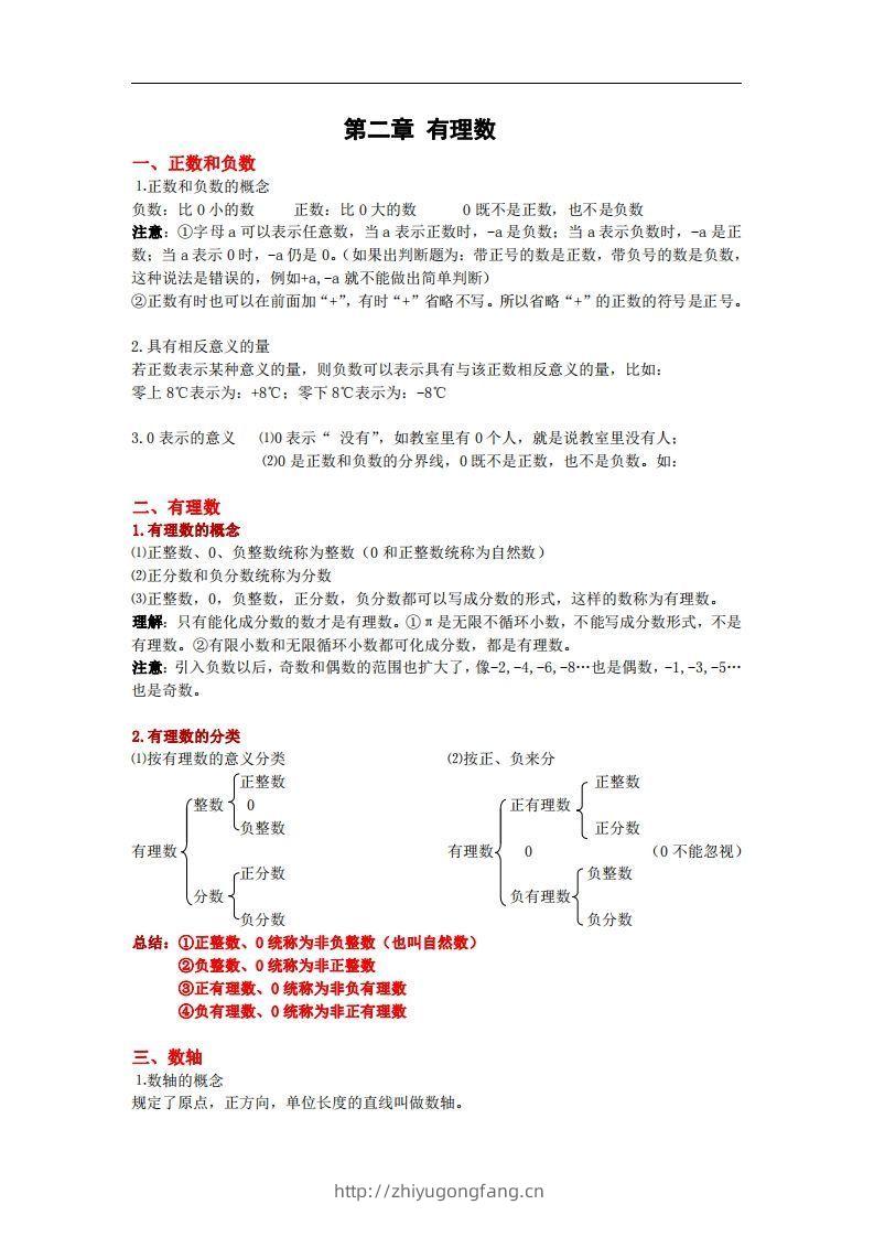图片[3]-2.苏科版数学七年级上册知识点总结(1)-学习资料站
