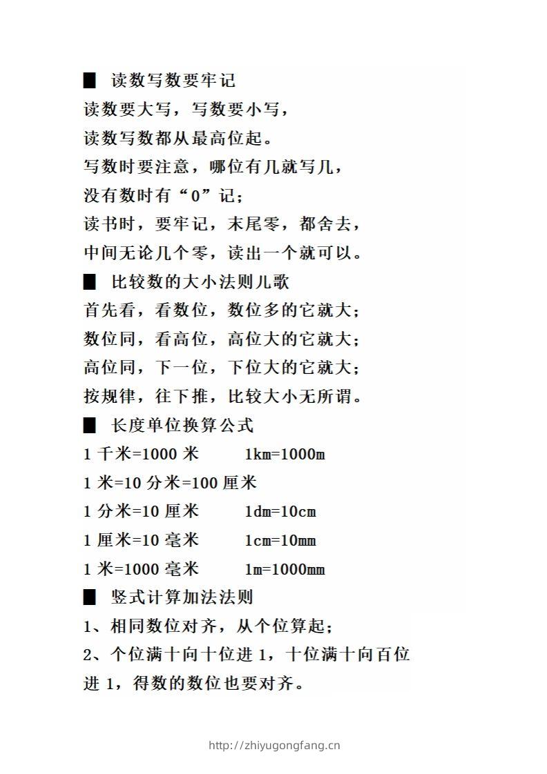 图片[2]-二（下）数学必背顺口溜口诀汇总-学习资料站