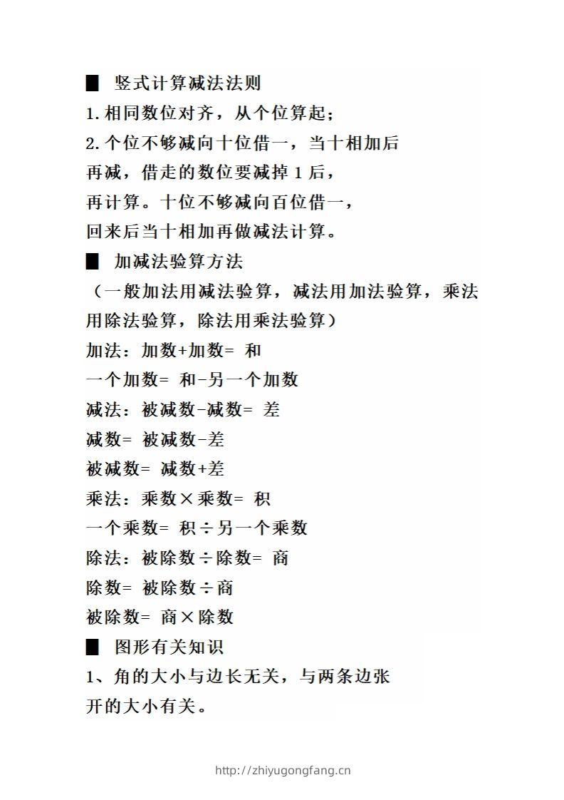 图片[3]-二（下）数学必背顺口溜口诀汇总-学习资料站