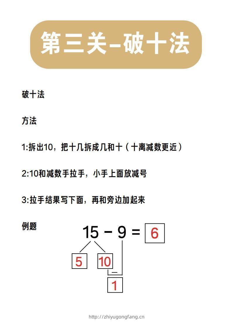 【数学】第三关：破十法-学习资料站