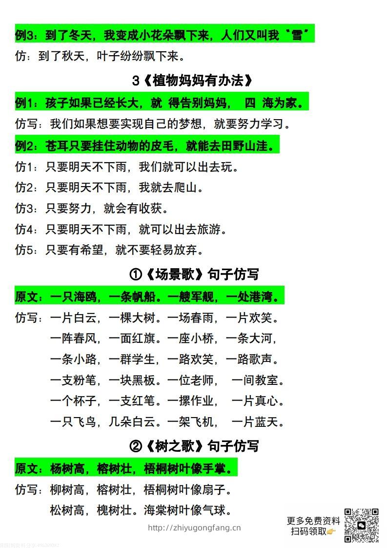 图片[2]-二年级上册语文仿写句子-学习资料站