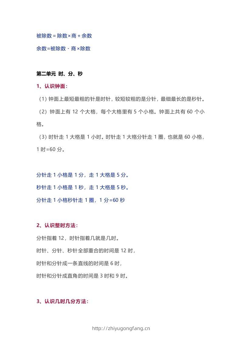 图片[2]-苏教版数学2年级下册数学知识点-学习资料站