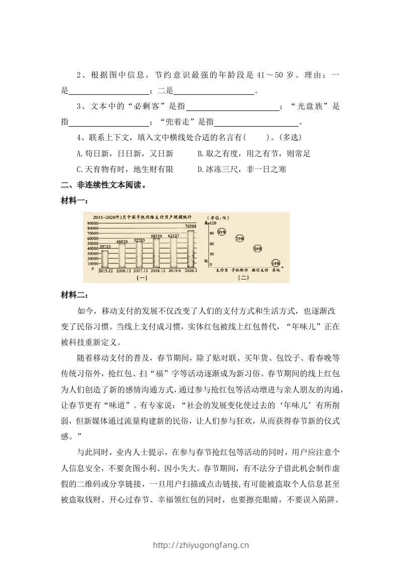 图片[2]-【期末专项知识点专题：非连续性文本阅读】六上语文-学习资料站