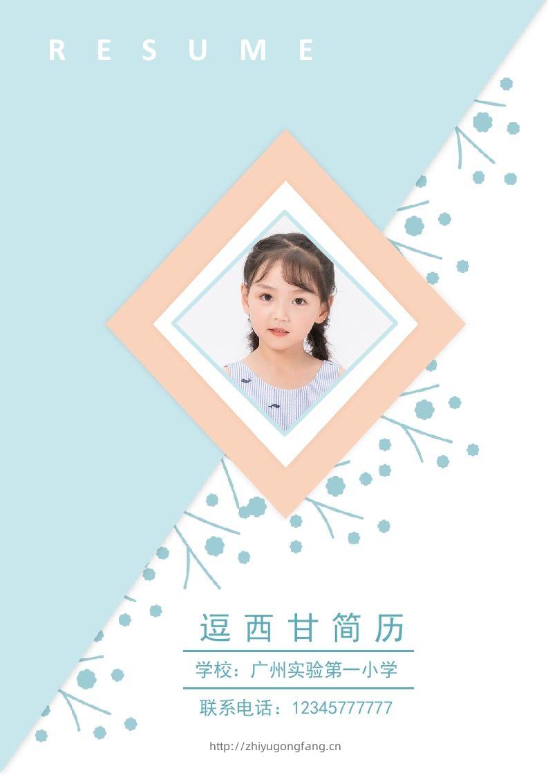 精选-小升初简历27-学习资料站