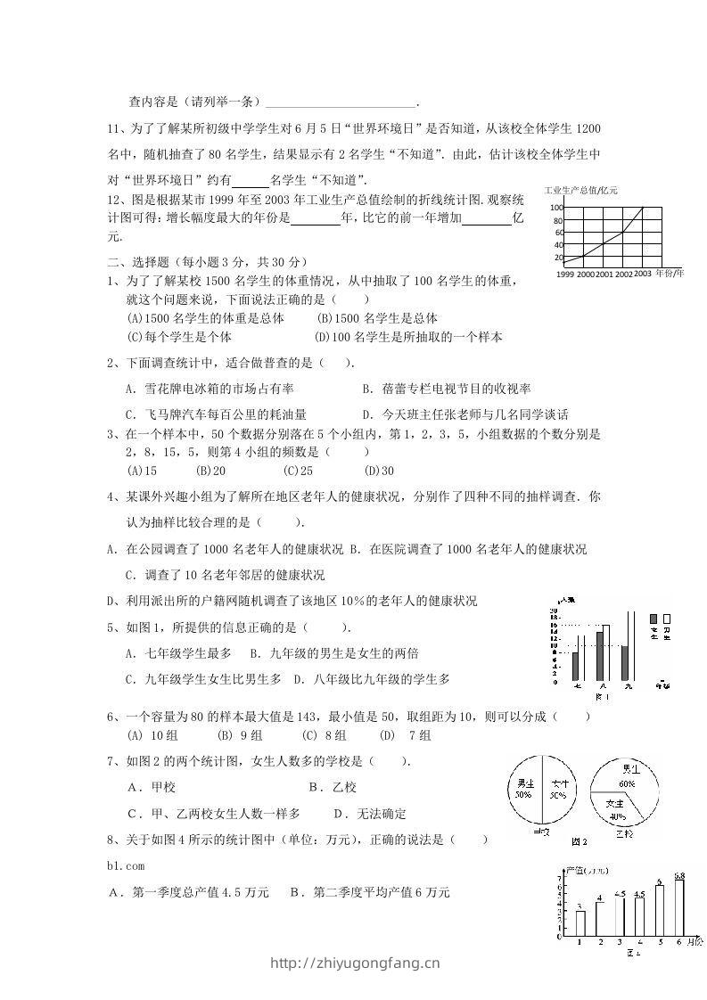 图片[2]-七年级上册数学第六章试卷及答案北师大版(Word版)-学习资料站