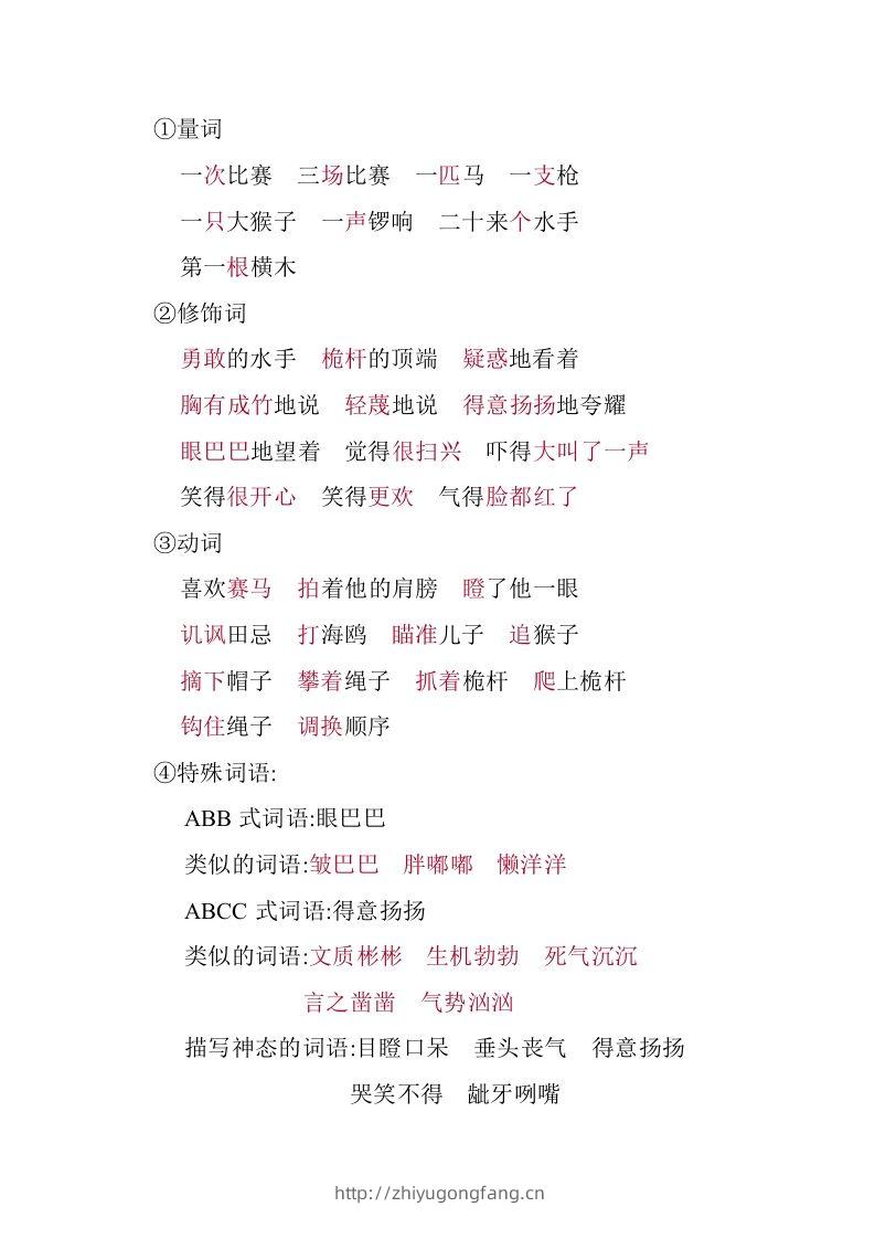 图片[3]-五年级语文下册05.第六单元知识小结（部编版）-学习资料站