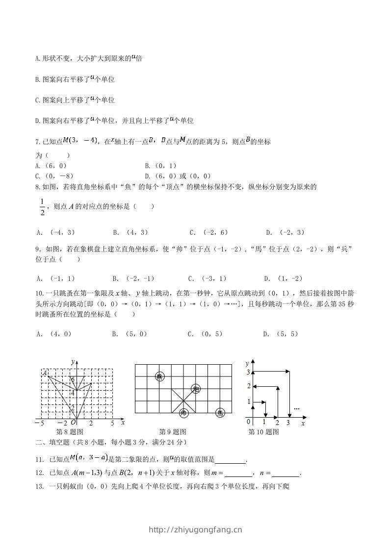 图片[2]-七年级下册数学第七章试卷及答案人教版(Word版)-学习资料站