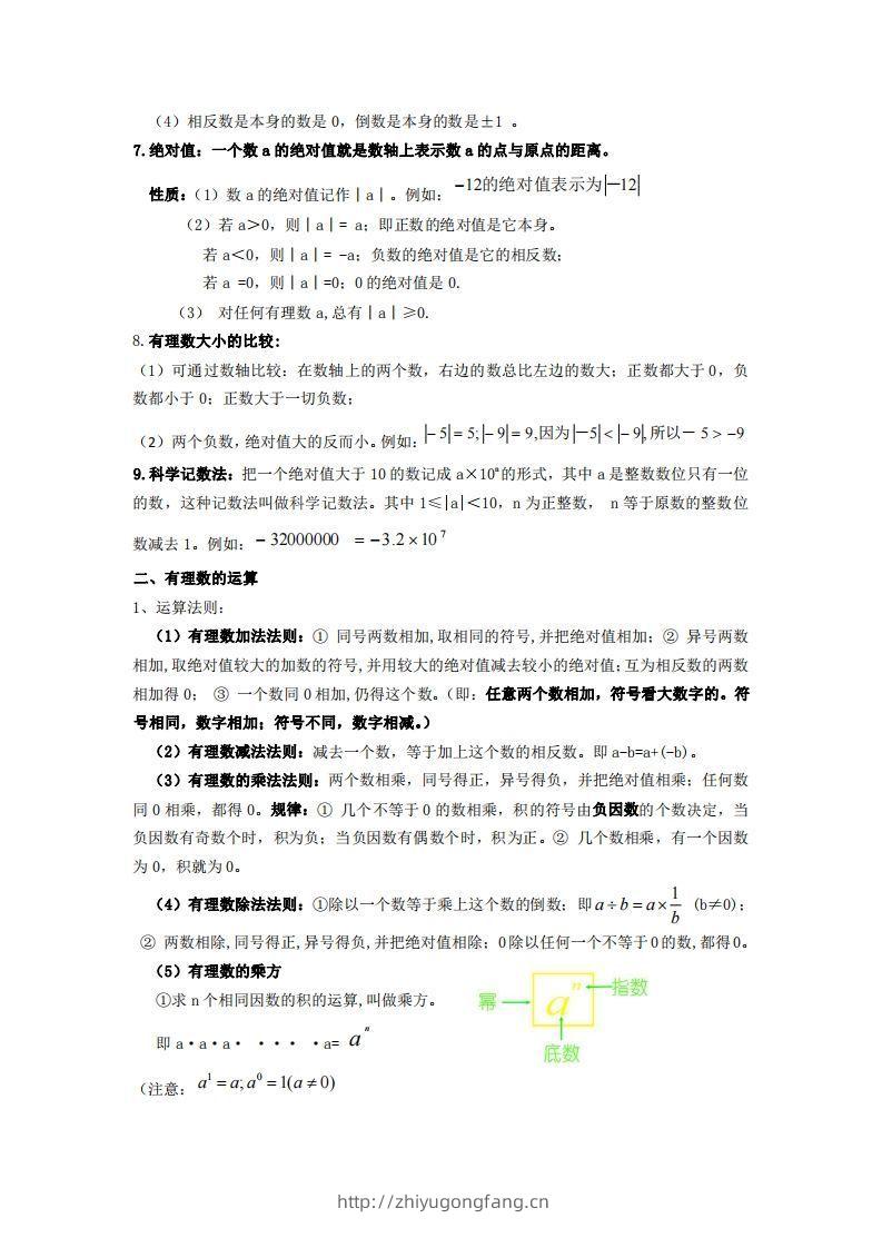 图片[2]-湘教版数学七年级上册知识点汇总-学习资料站