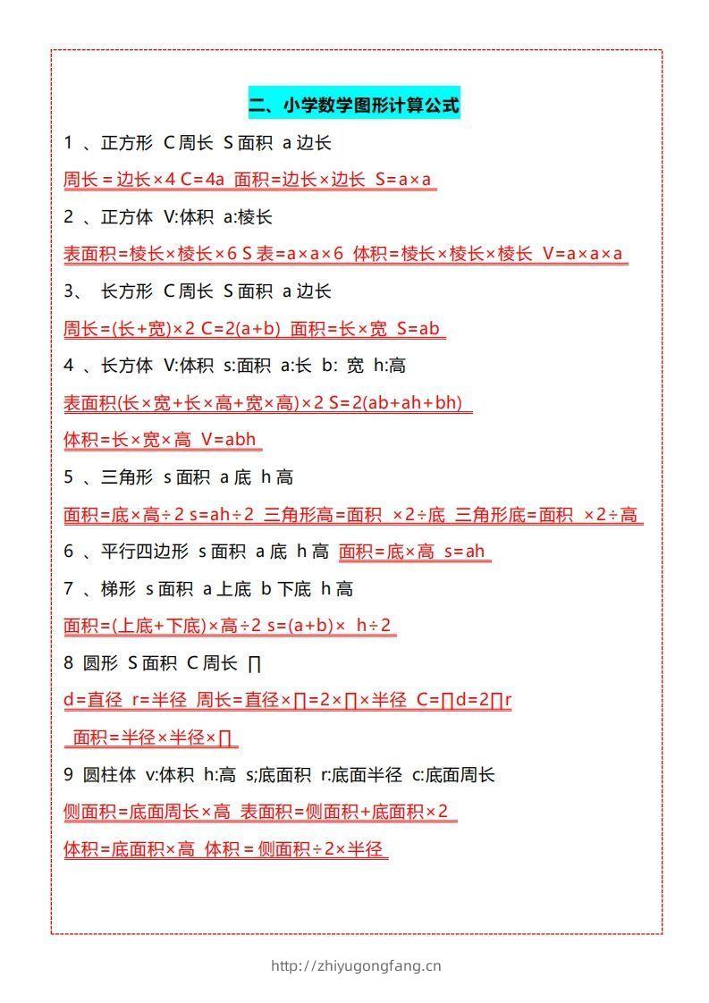 图片[2]-【五上】数学必背汇总-学习资料站
