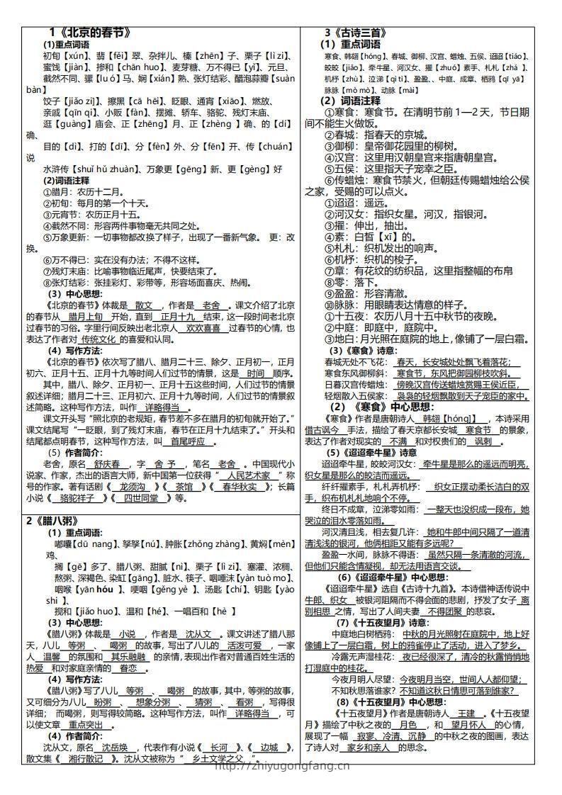 【课课贴】六下语文-学习资料站