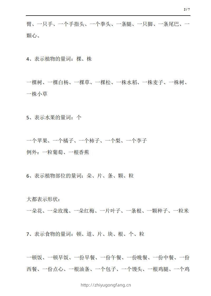 图片[2]-量词18类：汉语量词全收尽-学习资料站