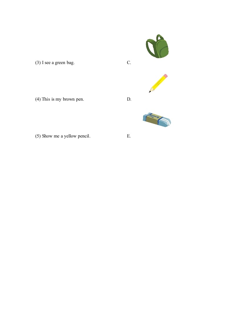 图片[2]-三年级英语上册Unit2_A_Let’s_learn同步习题(1)（人教版一起点）-学习资料站
