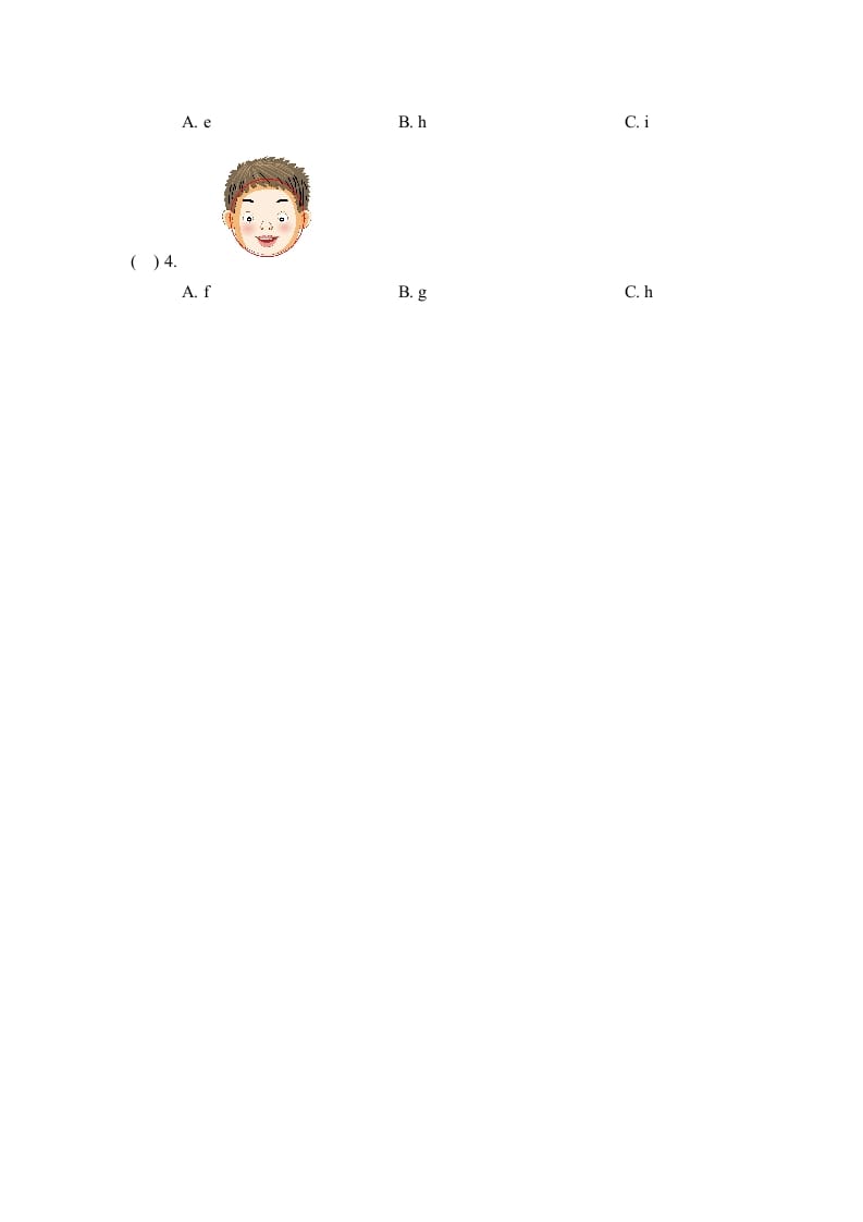 图片[3]-三年级英语上册Unit3_B_Let’s_learn同步习题(4)（人教版一起点）-学习资料站