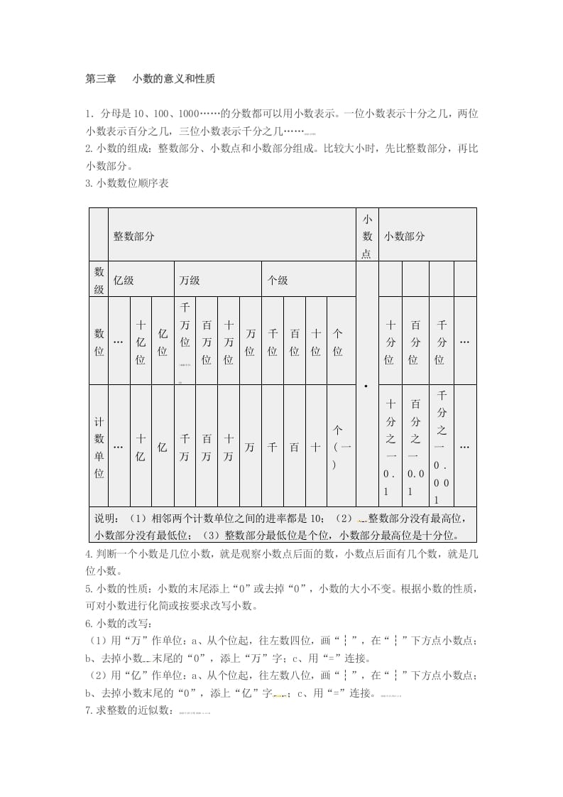 图片[3]-五年级数学上册知识点汇总苏教版（苏教版）-学习资料站