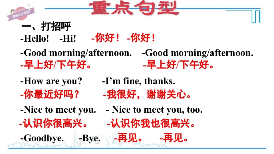 图片[3]-三年级英语上册期末复习专项二常用句型（人教PEP）-学习资料站