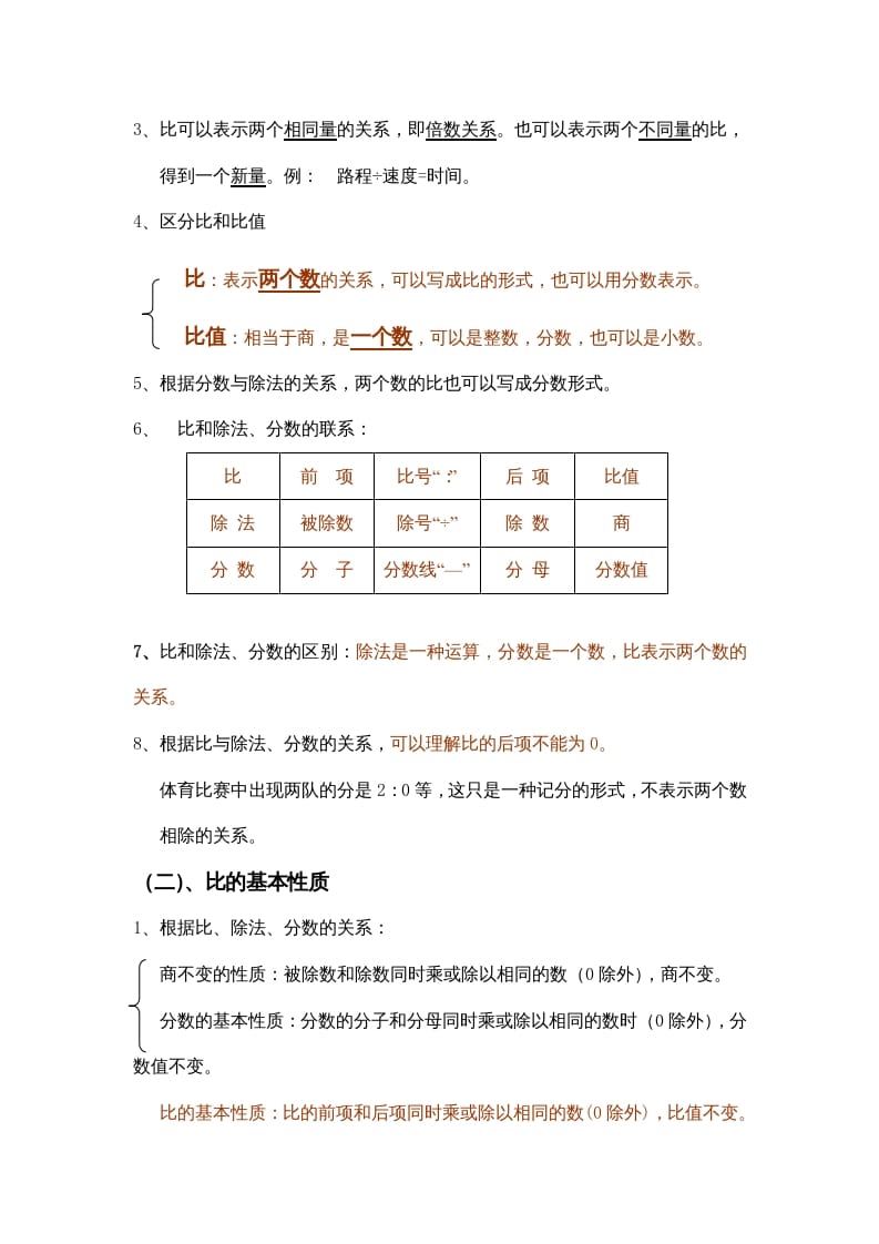 图片[3]-六年级数学上册第2单元归纳总结（人教版）-学习资料站