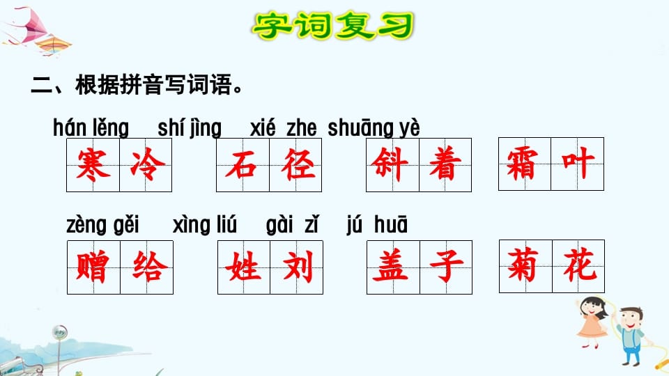 图片[3]-三年级语文上册第2单元复习（部编版）-学习资料站