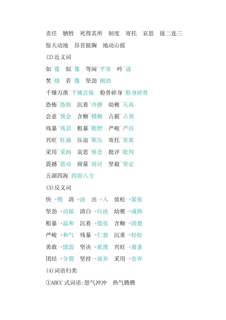 图片[2]-六年级语文下册第四单元知识小结-学习资料站