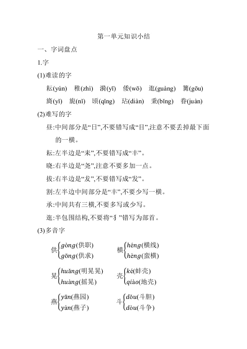 五年级数学下册第一单元知识小结_人教（部编版）-学习资料站